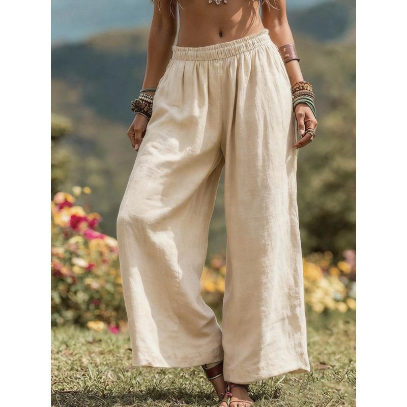 Spring and summer new solid color casual women s clothing in Europe and America, loose side bags, elastic waist cotton and linen wide women S абрикосовый
Spring and summer new solid color casual women s clothing in Europe and America, loose side bags, elastic waist cotton and linen wide women S абрикосовый