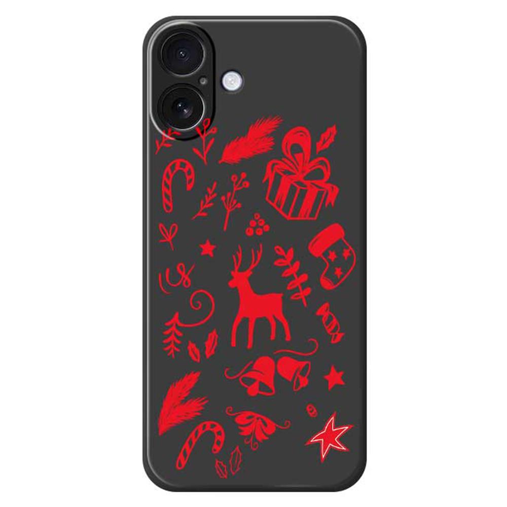For iPhone 17 Case Hand Drawn Christmas Pattern Printing Straight Edge TPU Phone Back Cover Black
For iPhone 17 Case Hand Drawn Christmas Pattern Printing Straight Edge TPU Phone Back Cover Black