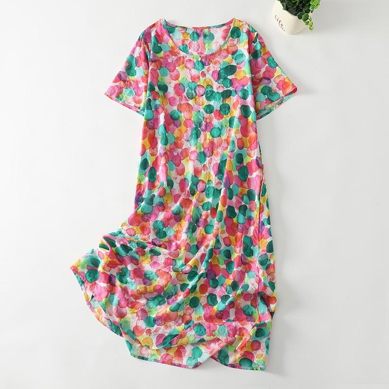 2025 весна и лето новый цвет горошек свободное прикрытие живота талия миди платье женское круглый вырез короткий рукав хлопок и лен платье M
2025 весна и лето новый цвет горошек свободное прикрытие живота талия миди платье женское круглый вырез короткий рукав хлопок и лен платье M