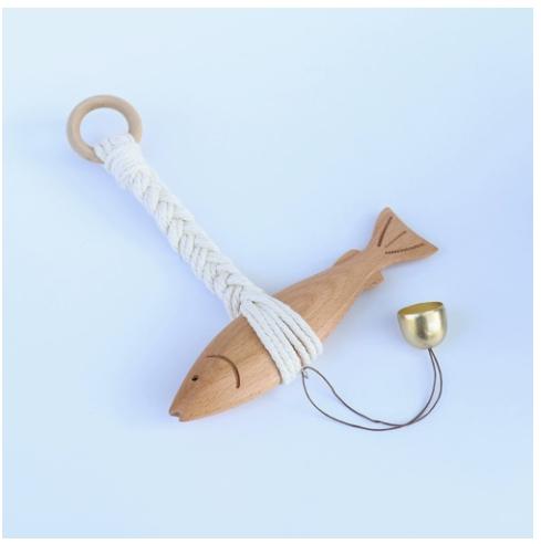 New Beech Wood Fish Carving Doorbell Entrance Decoration Gift Handmade Nordic Home Ornament светло-желтого
New Beech Wood Fish Carving Doorbell Entrance Decoration Gift Handmade Nordic Home Ornament светло-желтого