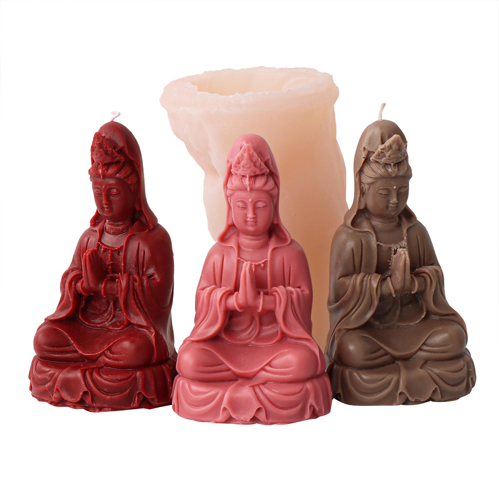 Силиконовая свеча Плесень Ароматерапия Свеча Форма 3D Buddha Скульптура Гипс Эпоксидная форма для DIY Мыло Свечи Изготовление Принадлежности
Силиконовая свеча Плесень Ароматерапия Свеча Форма 3D Buddha Скульптура Гипс Эпоксидная форма для DIY Мыло Свечи Изготовление Принадлежности