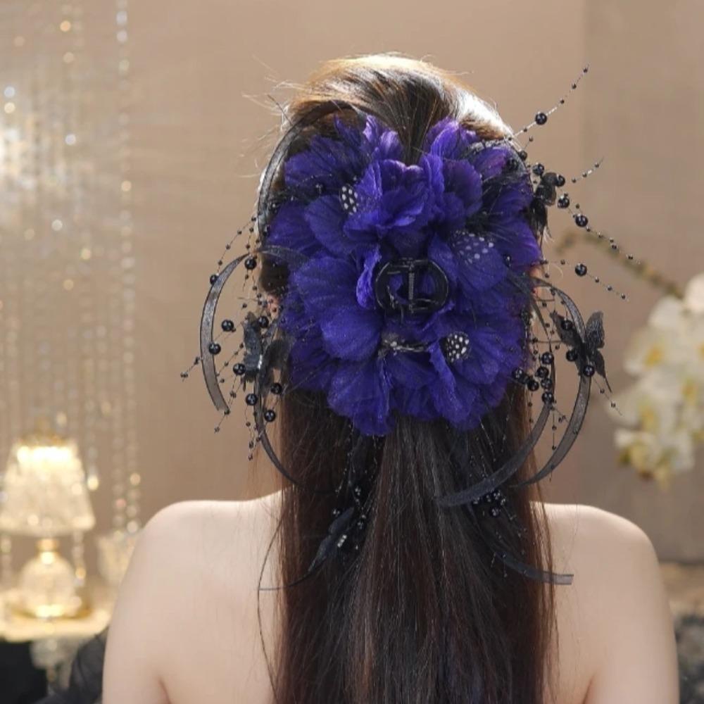 Feather Tassel Shark Hair Claw Flower Bead Hair Accessories Female Hairpin Autumn Winter кавовий
Feather Tassel Shark Hair Claw Flower Bead Hair Accessories Female Hairpin Autumn Winter кавовий