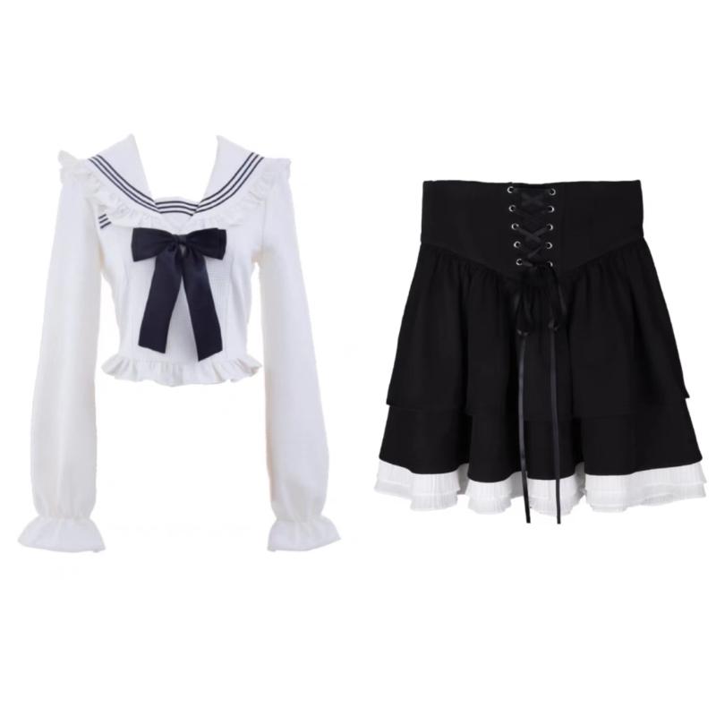 2026 Autumn Sweet Skirt 2 Piece Set Women Outwear Casual Kawaii Blouse + Office Lady Y2K Lace Mini Skirt Korean Fashion Suits XL
2026 Autumn Sweet Skirt 2 Piece Set Women Outwear Casual Kawaii Blouse + Office Lady Y2K Lace Mini Skirt Korean Fashion Suits XL