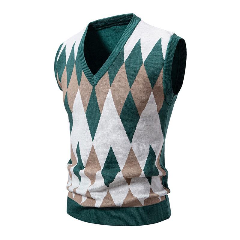 Mens Argyle Knitwear Vest V Neck Sleeveless Casual Slim Fit Pullover Knitted Sweater Lightweight Vests 3XL зелений
Mens Argyle Knitwear Vest V Neck Sleeveless Casual Slim Fit Pullover Knitted Sweater Lightweight Vests 3XL зелений