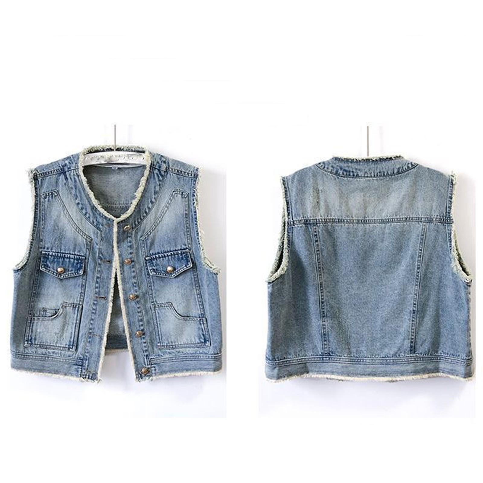 Women s Comfortable Fashion Denim Casual Cardigan Button Vest Jacket XL
Women s Comfortable Fashion Denim Casual Cardigan Button Vest Jacket XL