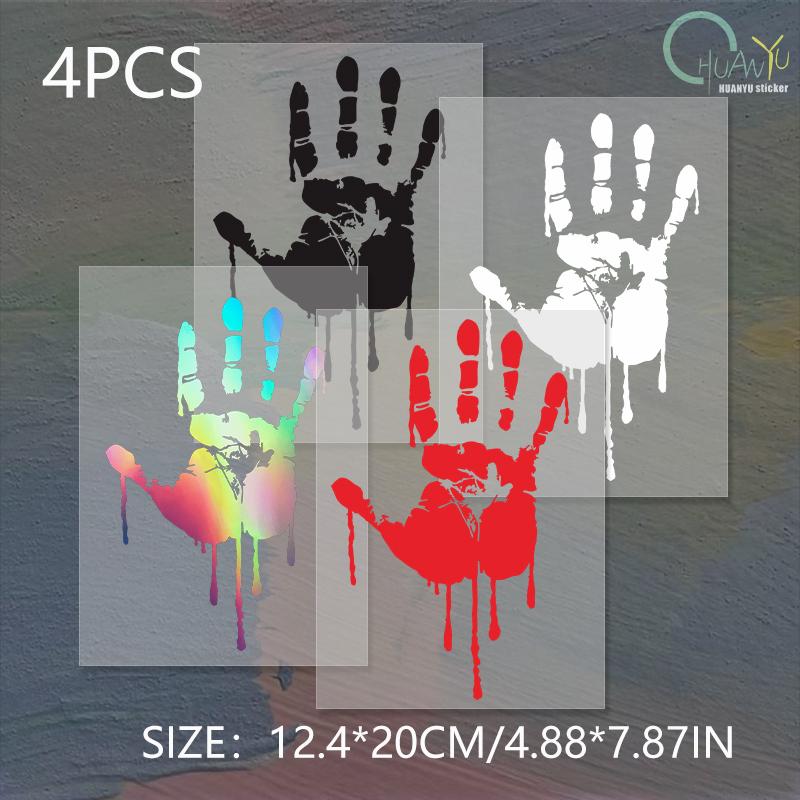 Blood Handprint Car Personalized Body Rear Window Triangle Window Terror Vinyl Waterproof Electric Car Sticker 12.4x20cm
Blood Handprint Car Personalized Body Rear Window Triangle Window Terror Vinyl Waterproof Electric Car Sticker 12.4x20cm