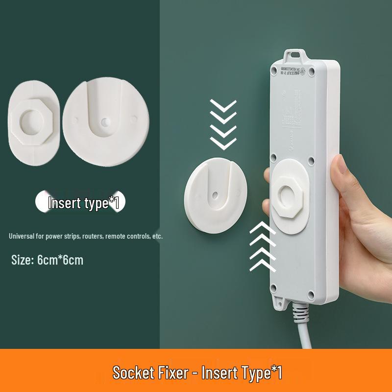Stylish Wall-Mounted Power Strip & Cord Organizer Hook білий
Stylish Wall-Mounted Power Strip & Cord Organizer Hook білий