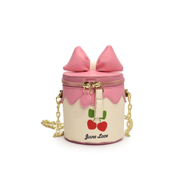 Fashion Cute Bow Candy Color Girls Side Bags Cherry Printed Chain Strap Kids Small Bucket Bag Children Crossbody Messenger Purse
Fashion Cute Bow Candy Color Girls Side Bags Cherry Printed Chain Strap Kids Small Bucket Bag Children Crossbody Messenger Purse