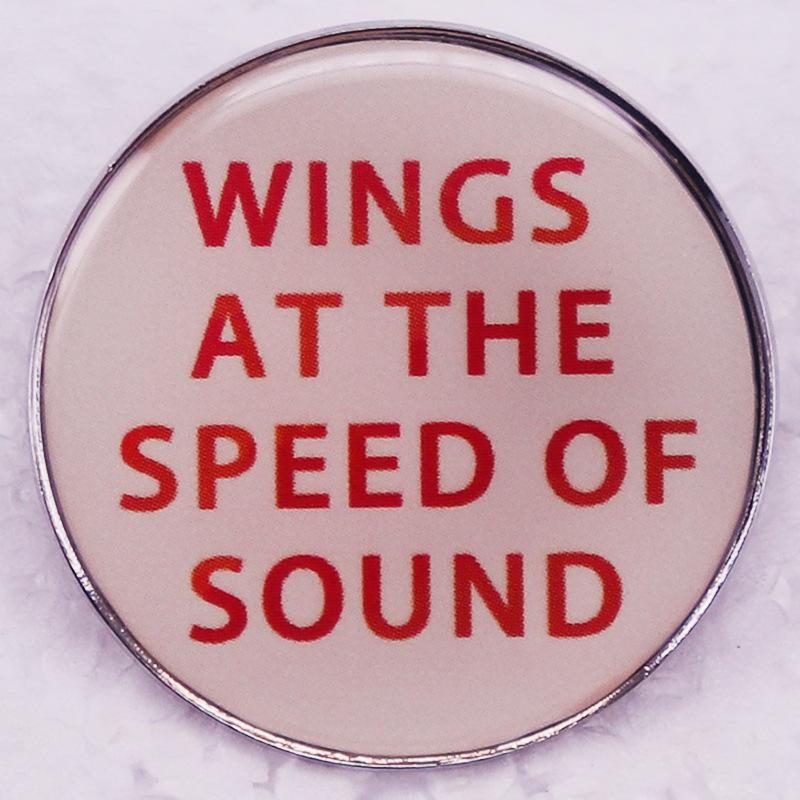 Sound Speed Wings Band Album Brooch Badge Gift
Sound Speed Wings Band Album Brooch Badge Gift