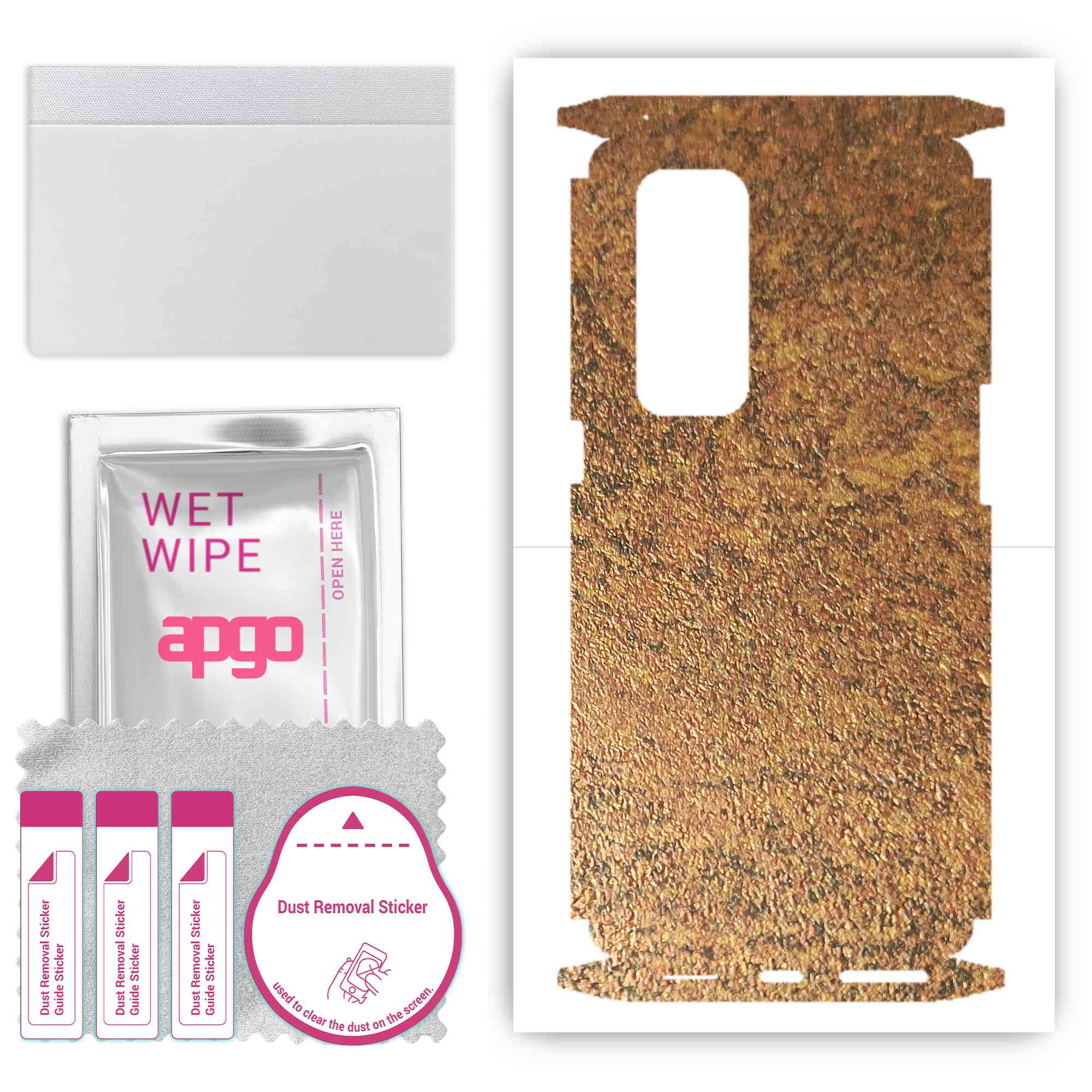 apgo Protective Skin Sticker for the back+sides compatible with Oppo Reno5 Pro+ 5G, Full Wrap Film, Foil, Vinyl - Pattern Rusty Copper
apgo Protective Skin Sticker for the back+sides compatible with Oppo Reno5 Pro+ 5G, Full Wrap Film, Foil, Vinyl - Pattern Rusty Copper