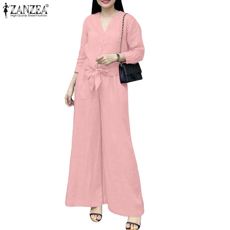 ZANZEA Women Long Sleeve Blouse and Pants Casual Two Piece Suit Sets 5XL Темно-синій
ZANZEA Women Long Sleeve Blouse and Pants Casual Two Piece Suit Sets 5XL Темно-синій