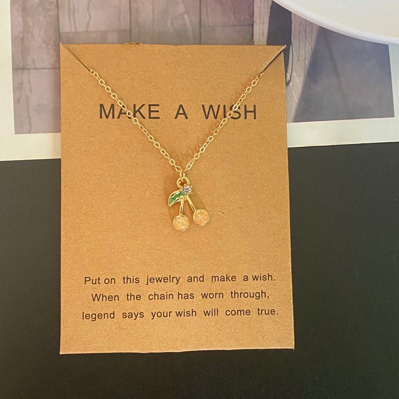 Red Crystal Cherry Pendant Necklace for Girl Cute Fashion Golden Color Clavicle Chain Gift Zircon Make a Wish Necklace оранжевый
Red Crystal Cherry Pendant Necklace for Girl Cute Fashion Golden Color Clavicle Chain Gift Zircon Make a Wish Necklace оранжевый