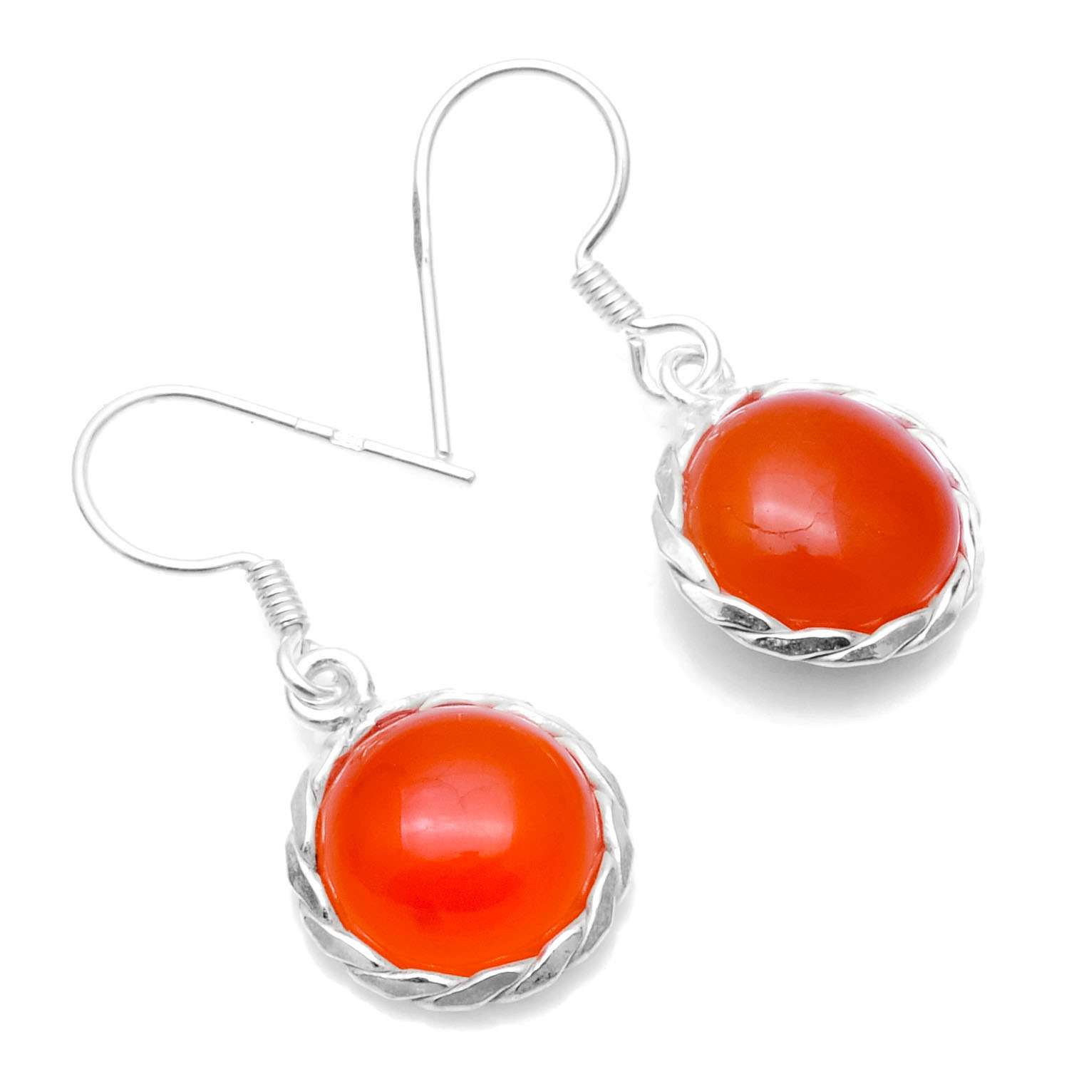 Carnelian Gemstone Earrings Solid 925 Sterling Silver Handmade Earrings Jewelry Gift For Women And Girls E-1457
Carnelian Gemstone Earrings Solid 925 Sterling Silver Handmade Earrings Jewelry Gift For Women And Girls E-1457