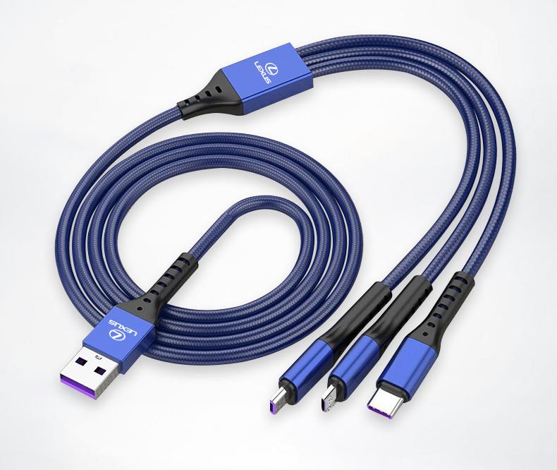 Car 3 In 1 100w Fast Charging Cable Type C Usb Micro For Lexus LS LC RZ IS350 ES300 GS350 CT200h GX460 LX570 RX500h NX300 UX260
Car 3 In 1 100w Fast Charging Cable Type C Usb Micro For Lexus LS LC RZ IS350 ES300 GS350 CT200h GX460 LX570 RX500h NX300 UX260