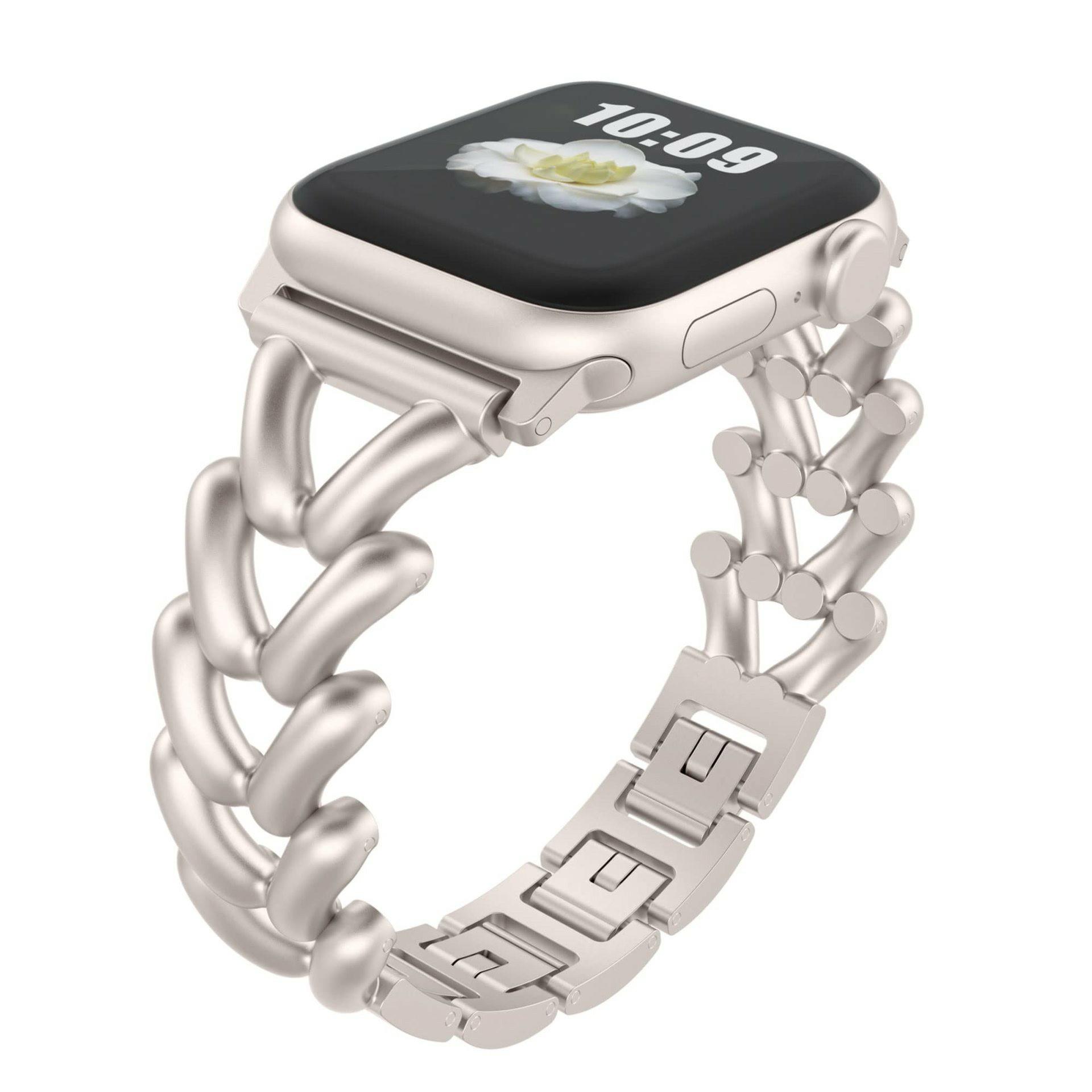 V-Shape Watch Strap for Apple Watch Series 10 42mm/9 8 7 41mm/SE (2023) SE (2022) SE 6 5 4 40mm/3 2 1 38mm Zinc Alloy Band Silver
V-Shape Watch Strap for Apple Watch Series 10 42mm/9 8 7 41mm/SE (2023) SE (2022) SE 6 5 4 40mm/3 2 1 38mm Zinc Alloy Band Silver
