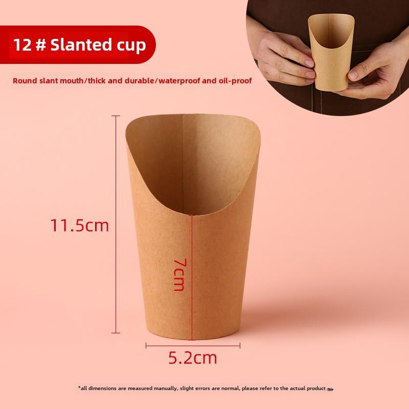 Disposable French Fries Cup Cowhide Slanted Mouth Cup Customized Egg Waffle Kanto Boiled Packaged Box Skewered Ice Cream 25pcs коричневий
Disposable French Fries Cup Cowhide Slanted Mouth Cup Customized Egg Waffle Kanto Boiled Packaged Box Skewered Ice Cream 25pcs коричневий