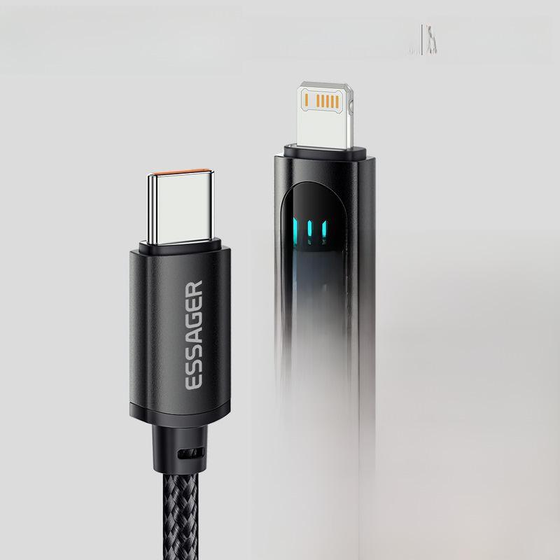 ESSAGER Digital Display PD30W/100W Fast Charging Cable for Mobile Phones and Notebooks 1m
ESSAGER Digital Display PD30W/100W Fast Charging Cable for Mobile Phones and Notebooks 1m