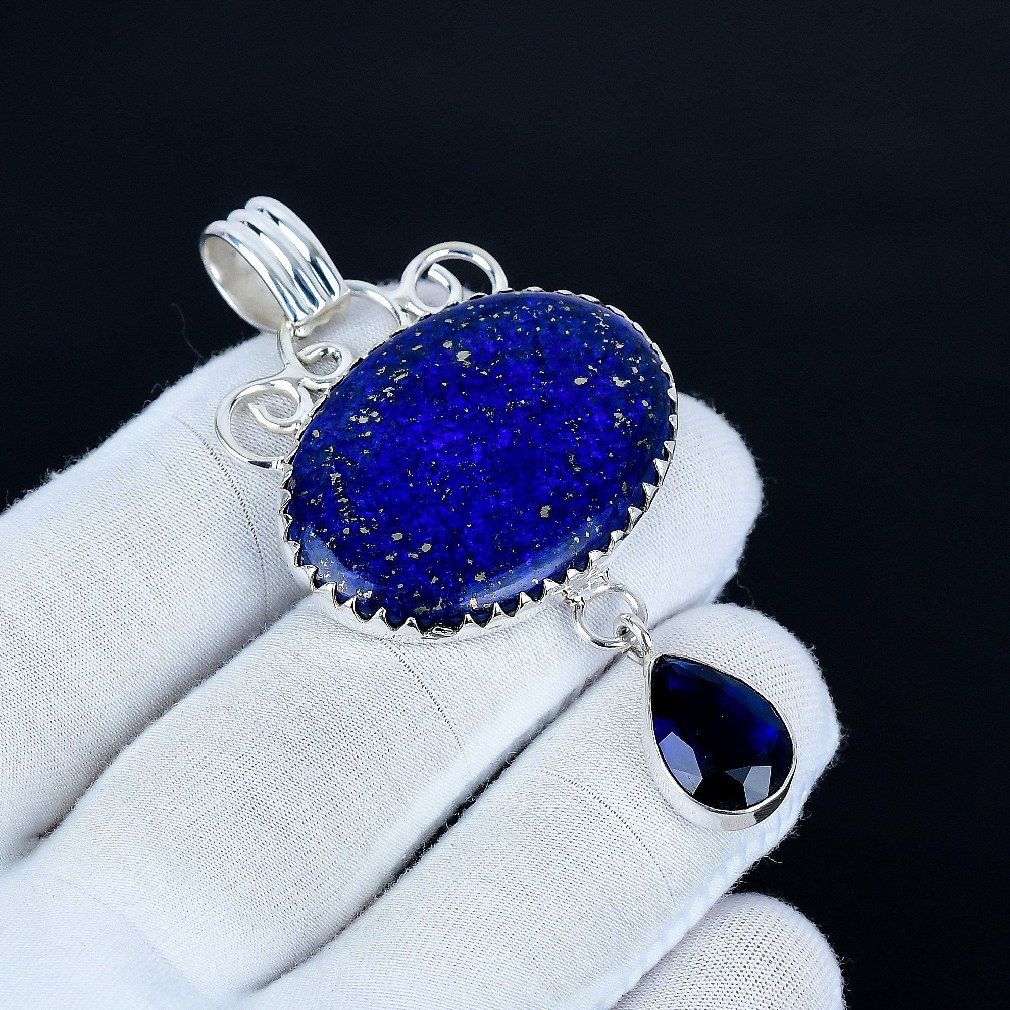 Lapis Lazuli Pendant, 925 Sterling Silver Handmade Jewelry, Blue Sapphire Silver Pendant, Party Wear Jewelry For Women s, Pendant Christmas Jewelry 7.5 синій
Lapis Lazuli Pendant, 925 Sterling Silver Handmade Jewelry, Blue Sapphire Silver Pendant, Party Wear Jewelry For Women s, Pendant Christmas Jewelry 7.5 синій