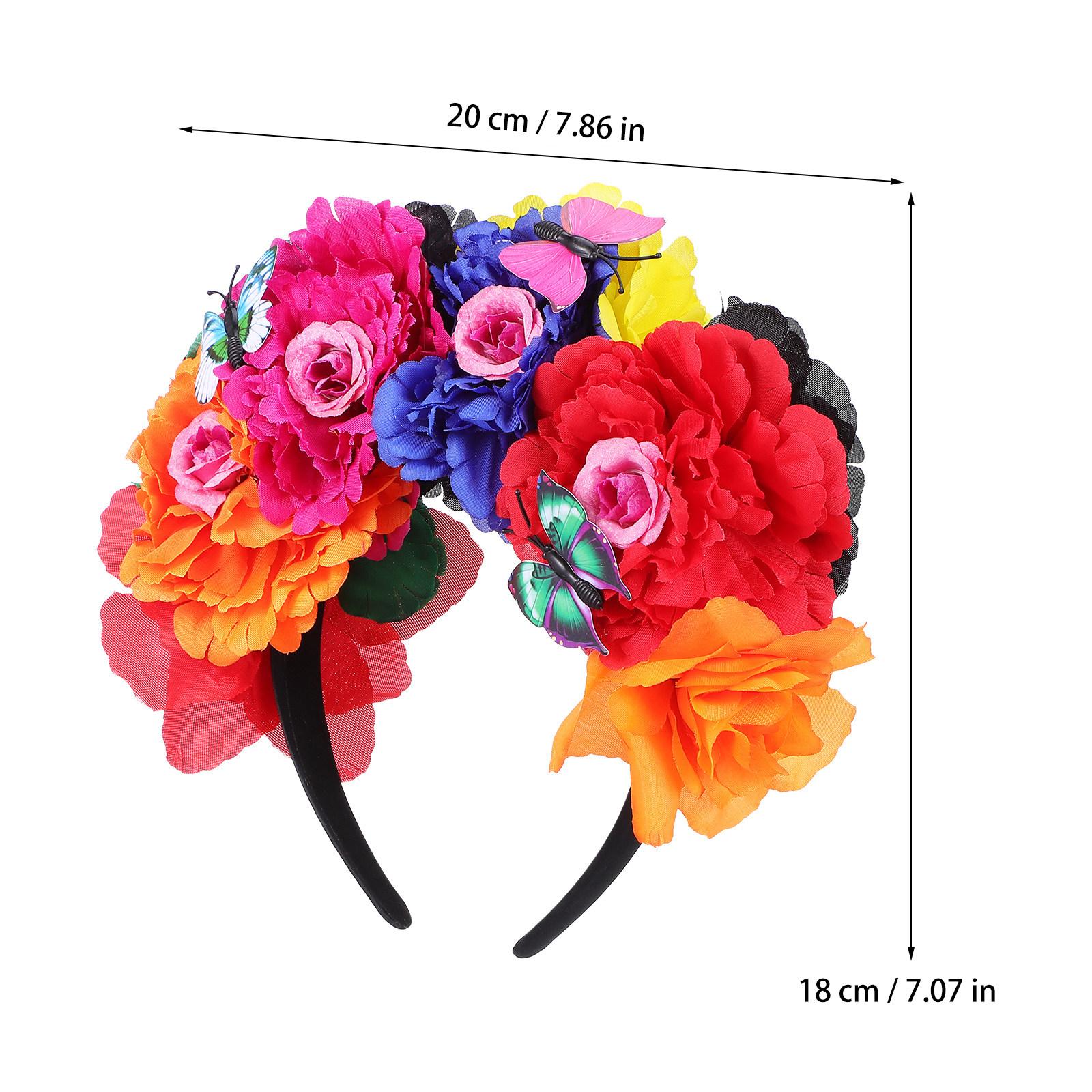 Flower Crown Headband Rose Floral Headdress for Women Girls Ladies Elegant Wedding Festival Party Halloween Bridal Accessory
Flower Crown Headband Rose Floral Headdress for Women Girls Ladies Elegant Wedding Festival Party Halloween Bridal Accessory