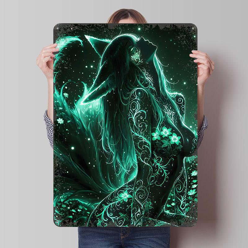 Fox Girl in Emerald Glow Tinplate Poster Customized Wall Art Vintage Retro Metal Signs for Mancave Decoration Room Coffee Bar 20x30cm(7.8x11.8inch)
Fox Girl in Emerald Glow Tinplate Poster Customized Wall Art Vintage Retro Metal Signs for Mancave Decoration Room Coffee Bar 20x30cm(7.8x11.8inch)