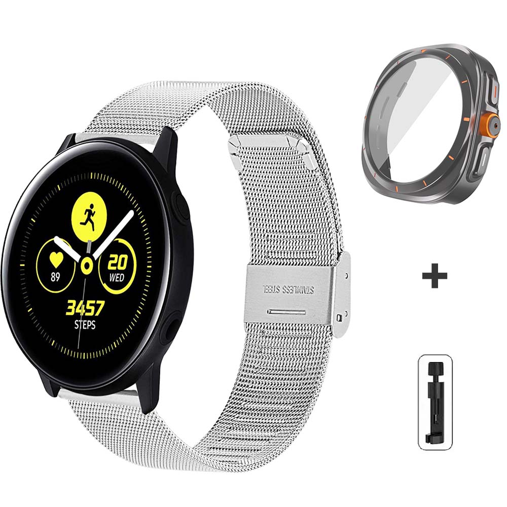 Change To Ultra Case Screen Protector Glass+Band For Samsung Galaxy Watch 7 44mm 40mm Strap Steel Mesh band for Galaxy Watch 6 Galaxy Watch 6 44mm
Change To Ultra Case Screen Protector Glass+Band For Samsung Galaxy Watch 7 44mm 40mm Strap Steel Mesh band for Galaxy Watch 6 Galaxy Watch 6 44mm