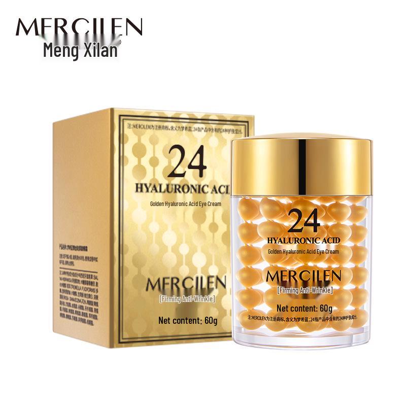 Крем для век Mengxi Lan с гиалуроновой кислотой 24K Gold, 60 г - Уменьшает морщины и мелкие линии, подтягивает и укрепляет для ухода за кожей вокруг глаз.
Крем для век Mengxi Lan с гиалуроновой кислотой 24K Gold, 60 г - Уменьшает морщины и мелкие линии, подтягивает и укрепляет для ухода за кожей вокруг глаз.