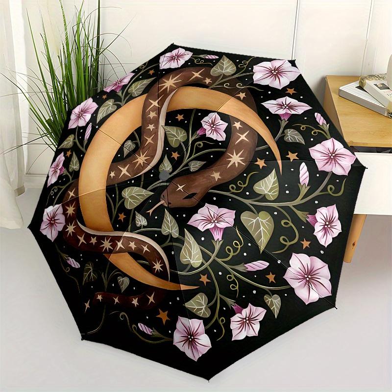 Bohemian Snake & Floral Mandala Wall Art DecorUmbrella, Portable 3-Fold Compact Umbrella for Men & Women Gift
Bohemian Snake & Floral Mandala Wall Art DecorUmbrella, Portable 3-Fold Compact Umbrella for Men & Women Gift