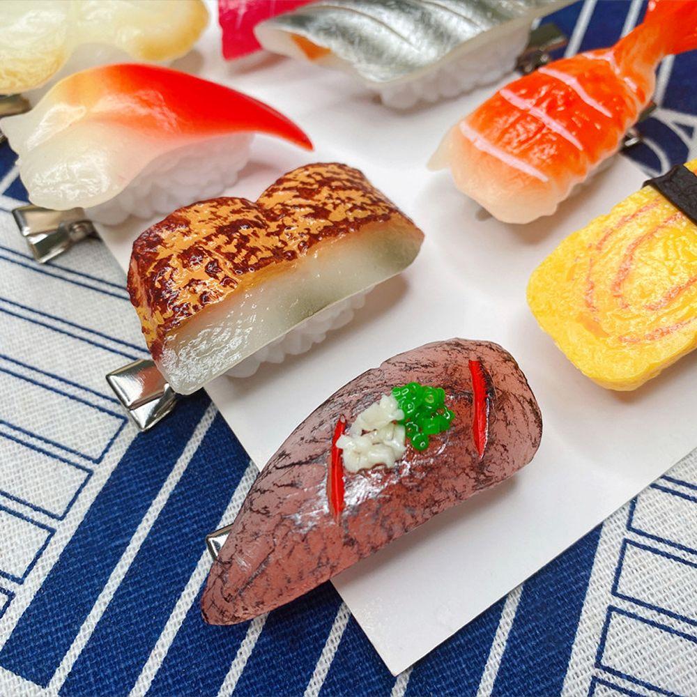 Sushi Cute Artificial Food Salmon Women Hair Clips Duckbill Side Clips Korean Barrettes BB Hairpins I
Sushi Cute Artificial Food Salmon Women Hair Clips Duckbill Side Clips Korean Barrettes BB Hairpins I