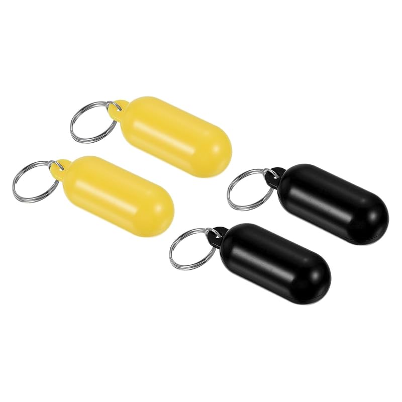 PATIKIL Floating Key Chains, Set of 4 Plastic Key Floats, Buoyancy Key Rings for Surfing, Fishing, Marine, Sailing, Black, Yellow
PATIKIL Floating Key Chains, Set of 4 Plastic Key Floats, Buoyancy Key Rings for Surfing, Fishing, Marine, Sailing, Black, Yellow