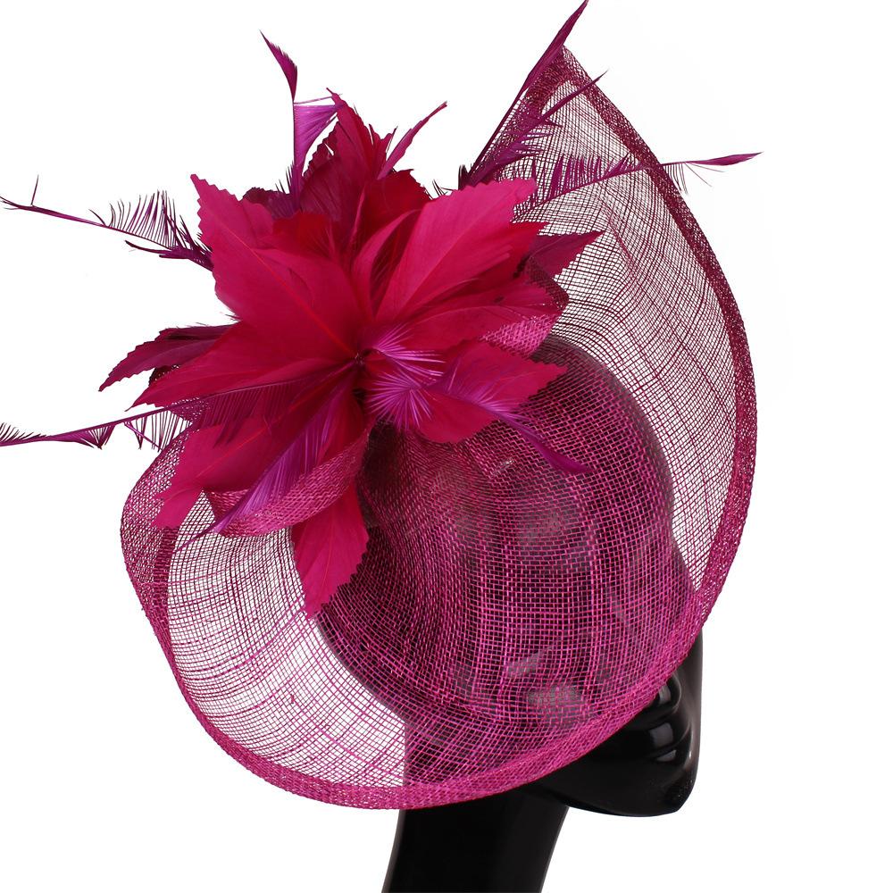 European And American Style Feather Flower Headgear Retro Coral Red Top Hat Hemp Yarn Headband Hairpin Dual-Purpose
European And American Style Feather Flower Headgear Retro Coral Red Top Hat Hemp Yarn Headband Hairpin Dual-Purpose