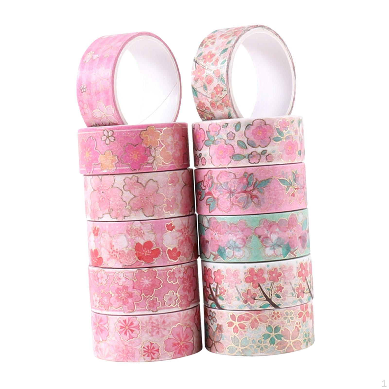 12 Rolls Floral Washi Tape Masking Tapes Thin 15mm Wide Cherry Blossom Pink for
12 Rolls Floral Washi Tape Masking Tapes Thin 15mm Wide Cherry Blossom Pink for