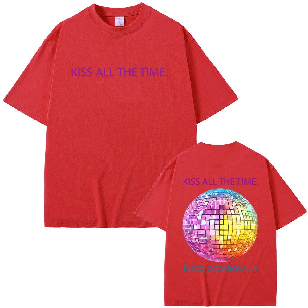 Kiss All The Time Disco Occasionally Graphic Print Tshirt Men Women Fashion Oversized Short Sleeve T Shirts Unisex Streetwear S
Kiss All The Time Disco Occasionally Graphic Print Tshirt Men Women Fashion Oversized Short Sleeve T Shirts Unisex Streetwear S