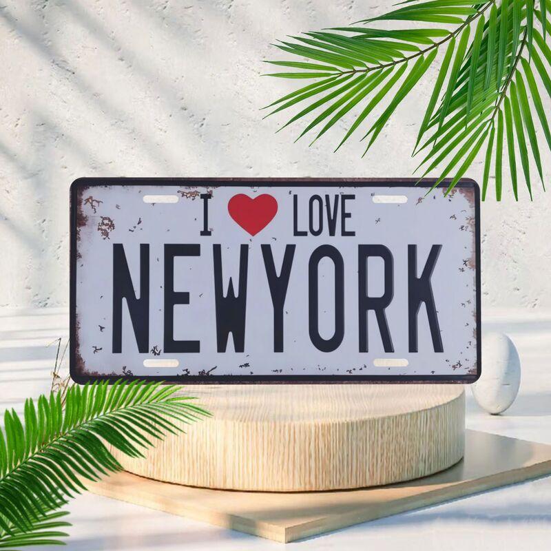 Retro printed with I LOVE NEW YORK decorative license platecar license plate home decor bar coffee shop garage decoration 15x30cm(5.9x7.8inch)
Retro printed with I LOVE NEW YORK decorative license platecar license plate home decor bar coffee shop garage decoration 15x30cm(5.9x7.8inch)
