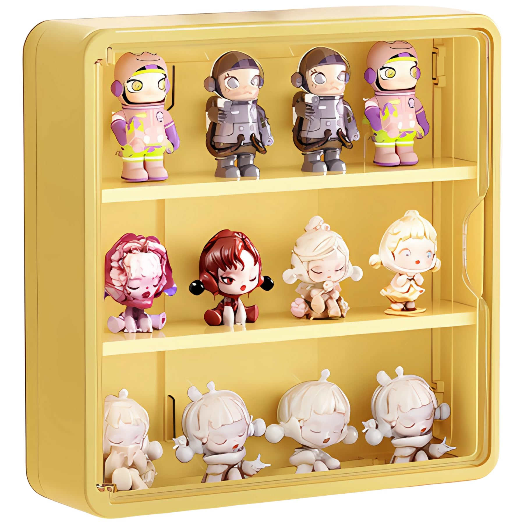 Mellbo Figure Collection Display or Transparent Colorful Easy Opening and 30cm x 30cm x Yellow Case, Box, Wall-Mounted Tabletop, Showcase-Style Door,
Mellbo Figure Collection Display or Transparent Colorful Easy Opening and 30cm x 30cm x Yellow Case, Box, Wall-Mounted Tabletop, Showcase-Style Door,