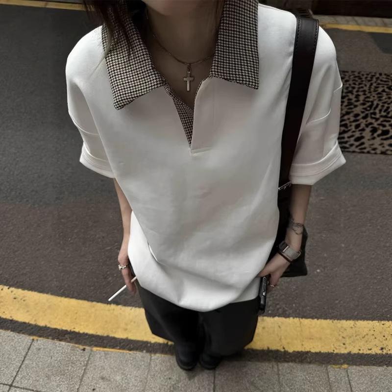 Men s Houndstooth Patchwork Short Sleeve Polo - Summer Lapel T-shirt, Clean Fit L білий
Men s Houndstooth Patchwork Short Sleeve Polo - Summer Lapel T-shirt, Clean Fit L білий