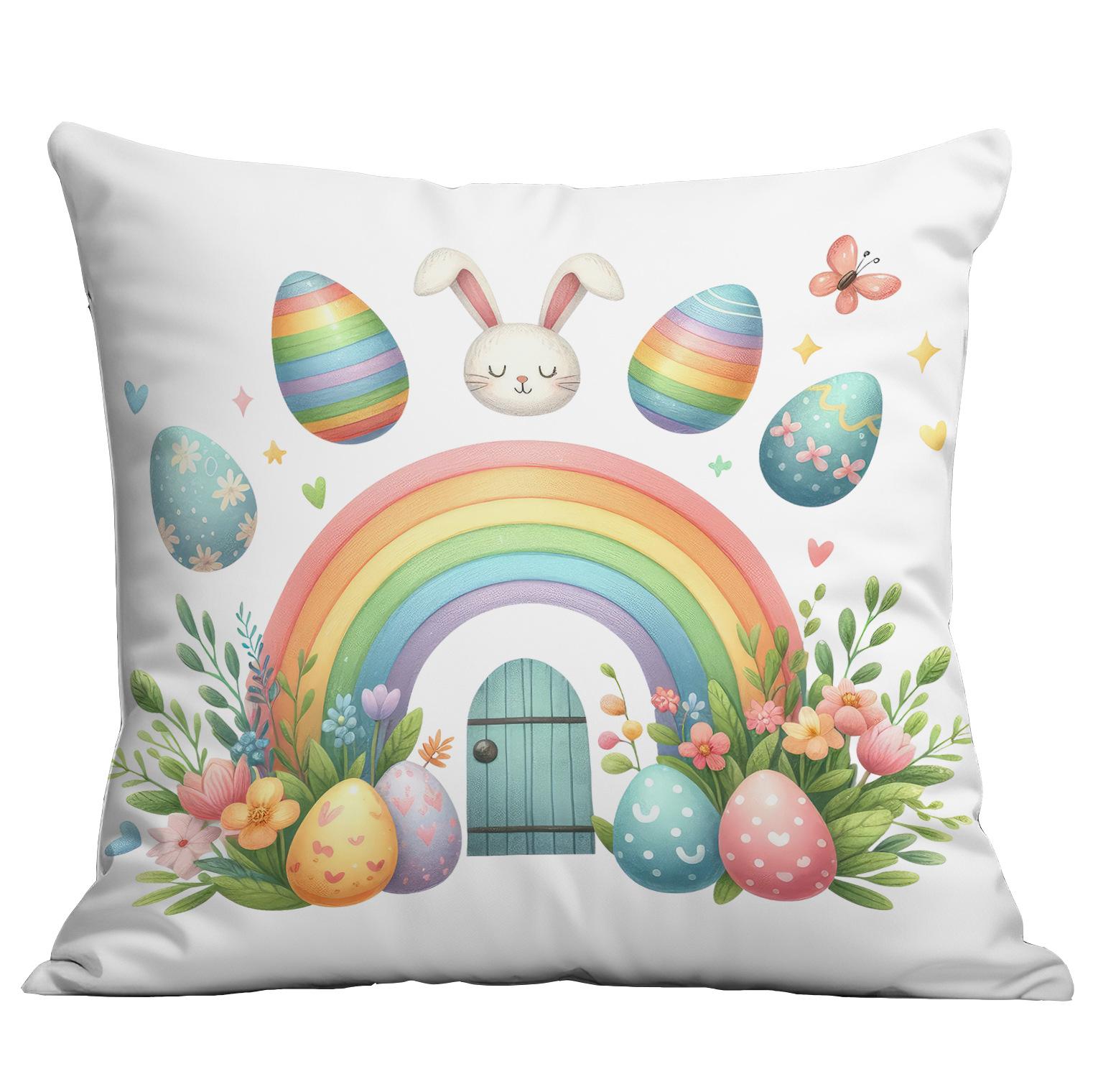 New Rainbow Flowers Bunny Easter Pillow Case Home Sofa Cushion Pillow Case Premium Durable Quality Useful Practical 45 * 45Cm
New Rainbow Flowers Bunny Easter Pillow Case Home Sofa Cushion Pillow Case Premium Durable Quality Useful Practical 45 * 45Cm