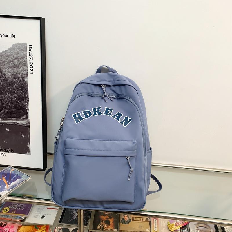 New Spring Backpack for Women, Harajuku Style, Large Capacity, Solid Color, Letter Design, College Style, Trendy Couple Backpack светло-синий
New Spring Backpack for Women, Harajuku Style, Large Capacity, Solid Color, Letter Design, College Style, Trendy Couple Backpack светло-синий