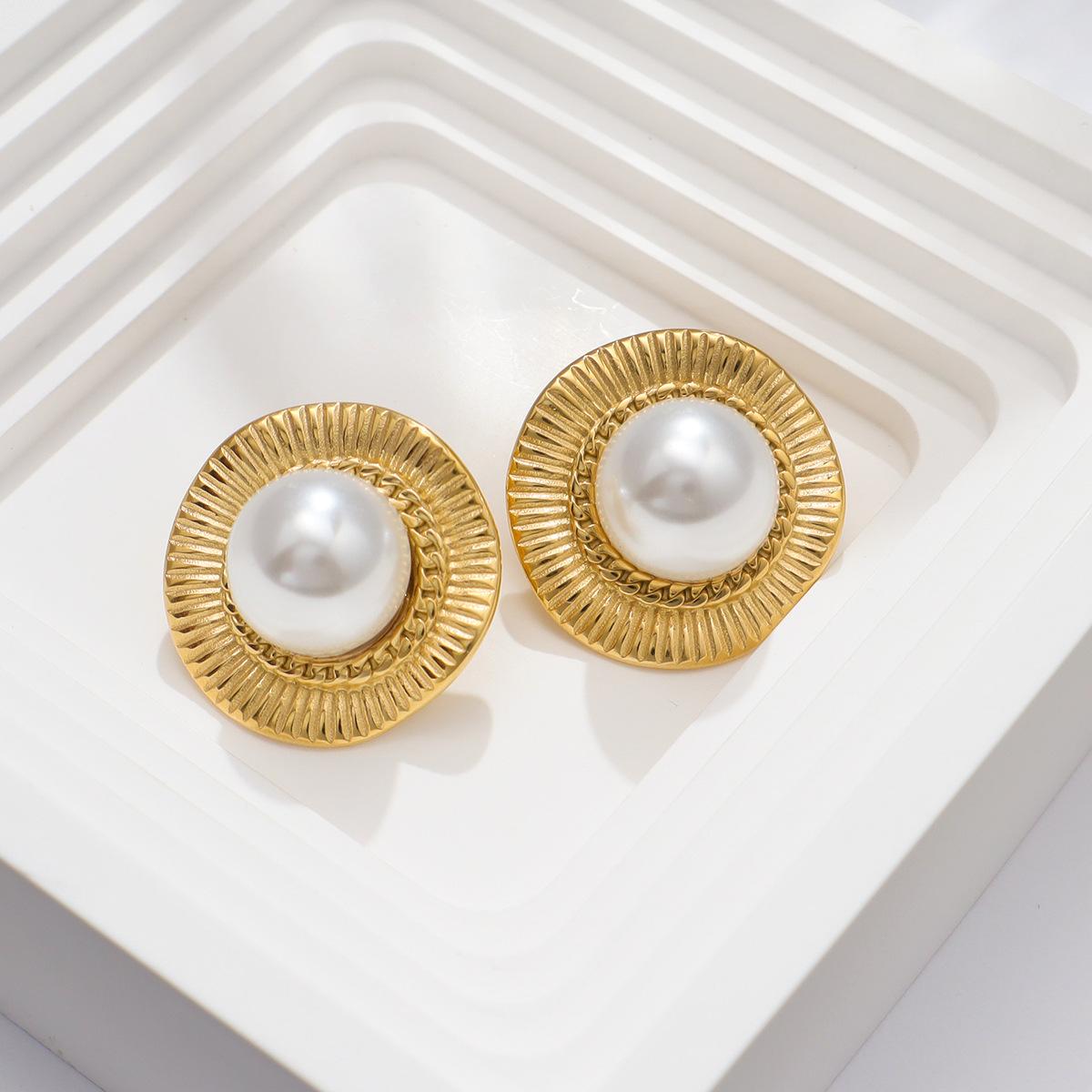 1 пара сережек-гвоздиков из нержавеющей стали 316L неправильной формы с круглым жемчугом для женщин, пар, юбилейных вечеринок, ювелирных изделий, подарочных аксессуаров 3cm золотой
1 пара сережек-гвоздиков из нержавеющей стали 316L неправильной формы с круглым жемчугом для женщин, пар, юбилейных вечеринок, ювелирных изделий, подарочных аксессуаров 3cm золотой