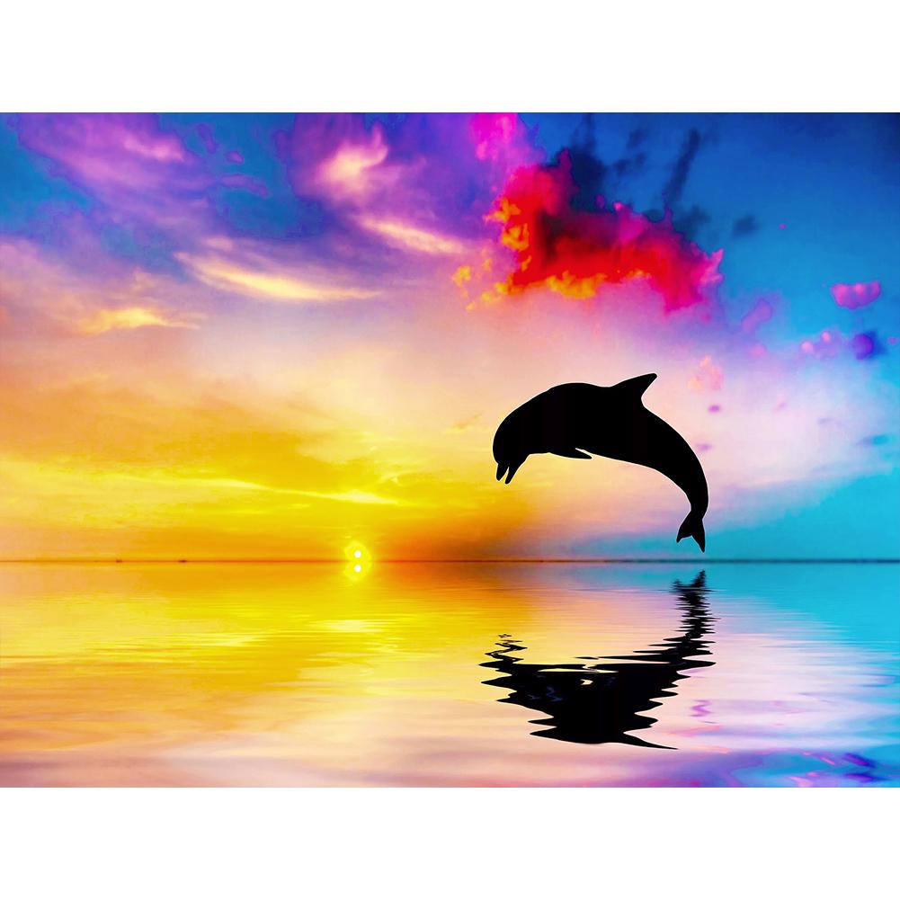 Huacan 5D DIY Full Drill Diamond Painting Dotz Kit Dolphin Sunset Mosaic для взрослых Домашний декор стен
Huacan 5D DIY Full Drill Diamond Painting Dotz Kit Dolphin Sunset Mosaic для взрослых Домашний декор стен
