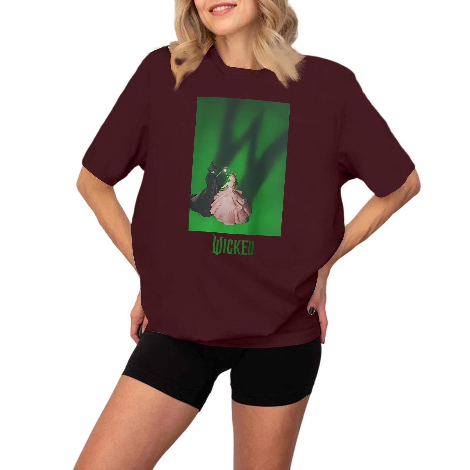 Женская модная и повседневная футболка с длинным рукавом и принтом, с коротким рукавом L винный
Женская модная и повседневная футболка с длинным рукавом и принтом, с коротким рукавом L винный