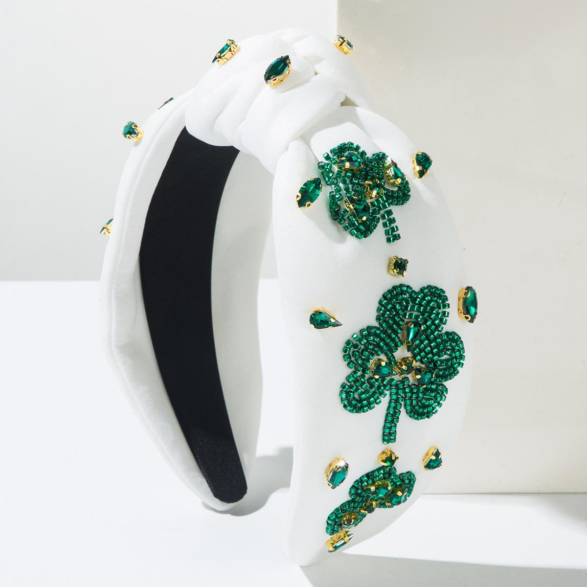 St. Palitek Festive Diamond Green Headband Women s Fashion Hand Sewn Rice Bead Clover Irish Festive Hair Accessories
St. Palitek Festive Diamond Green Headband Women s Fashion Hand Sewn Rice Bead Clover Irish Festive Hair Accessories