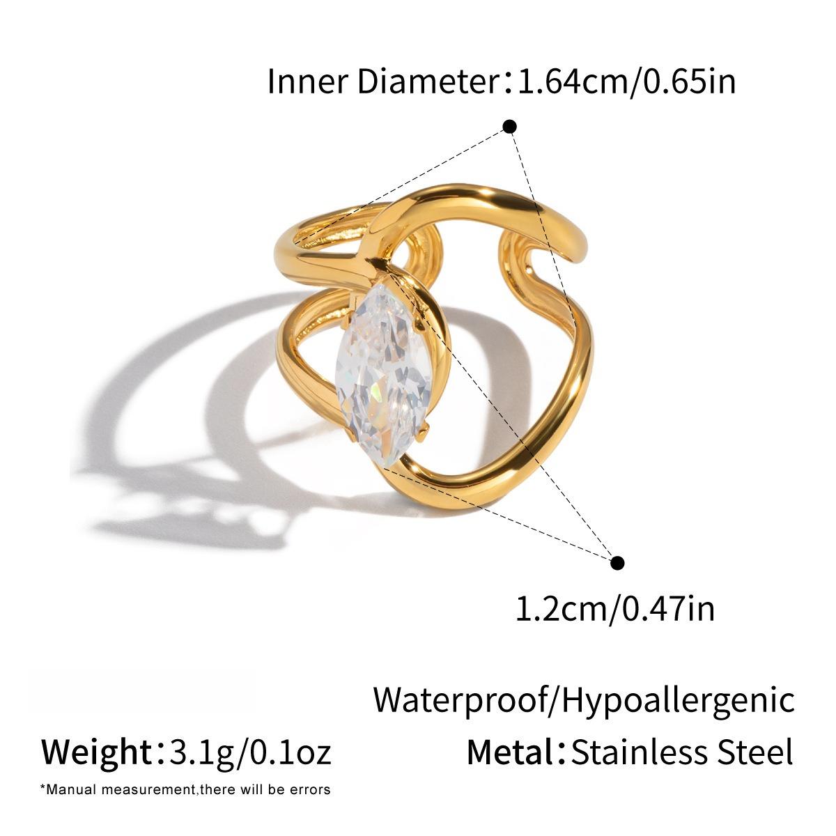 Yori Geometric Line Design Cubic Zircon Ring Stainless Steel Rust Proof Office Ladies Chic Waterproof Jewelry New Gift Recommend
Yori Geometric Line Design Cubic Zircon Ring Stainless Steel Rust Proof Office Ladies Chic Waterproof Jewelry New Gift Recommend