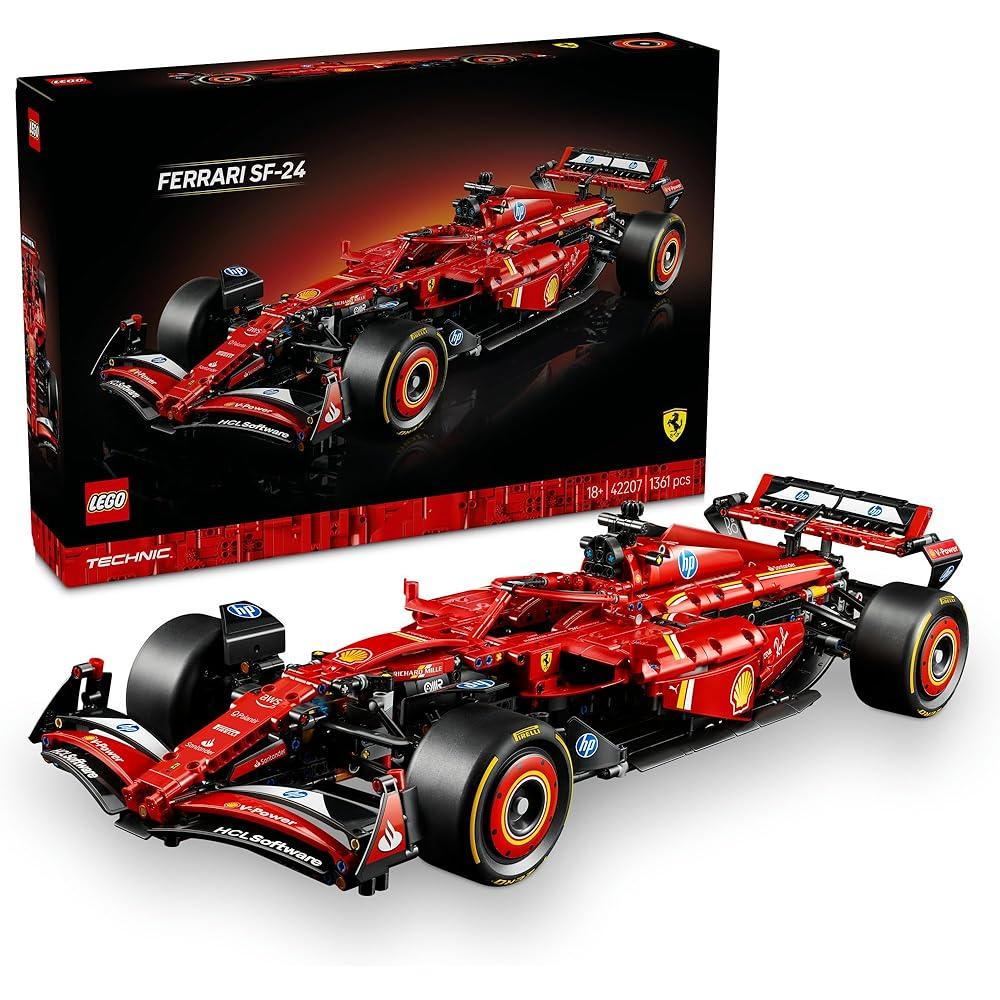LEGO Technic Ferrari SF-24 F1 Car Building Set Toy for Kids and Adults 42207
LEGO Technic Ferrari SF-24 F1 Car Building Set Toy for Kids and Adults 42207