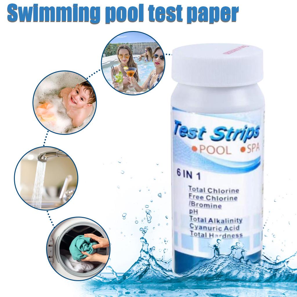 (Курица Кунг Пао)6 В 1 PH-тест-полоски для бассейна, спа-салона, простое и быстрое обнаружение PH, 50 шт. 
(Курица Кунг Пао)6 В 1 PH-тест-полоски для бассейна, спа-салона, простое и быстрое обнаружение PH, 50 шт.