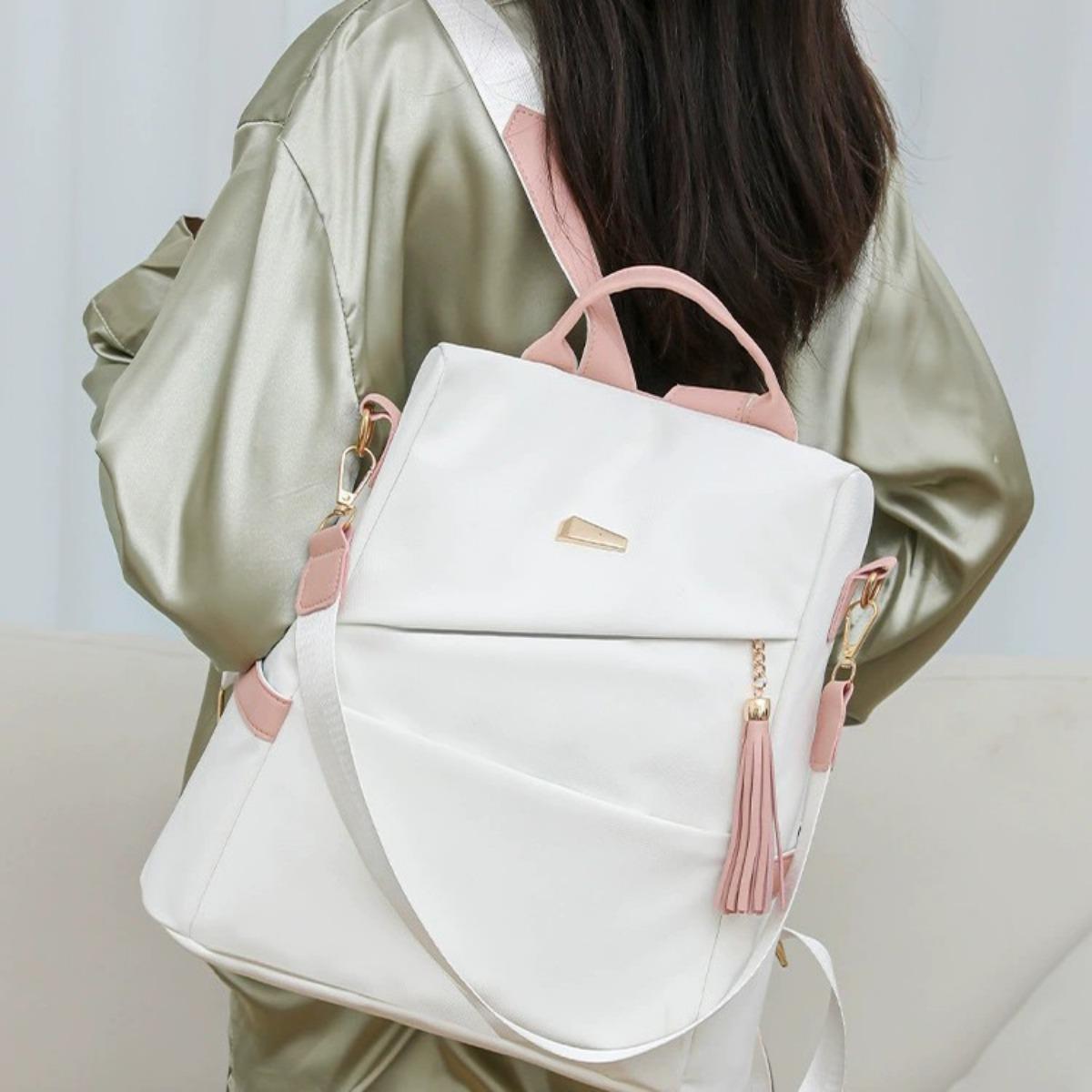 Рюкзаки от кражи для мужчин и женщин, Дорожные сумки высокого класса, Модные контрастные цвета, Для улицы, Для поездок на работу, Для отдыха, Модные сумки для отдыха белый
Рюкзаки от кражи для мужчин и женщин, Дорожные сумки высокого класса, Модные контрастные цвета, Для улицы, Для поездок на работу, Для отдыха, Модные сумки для отдыха белый