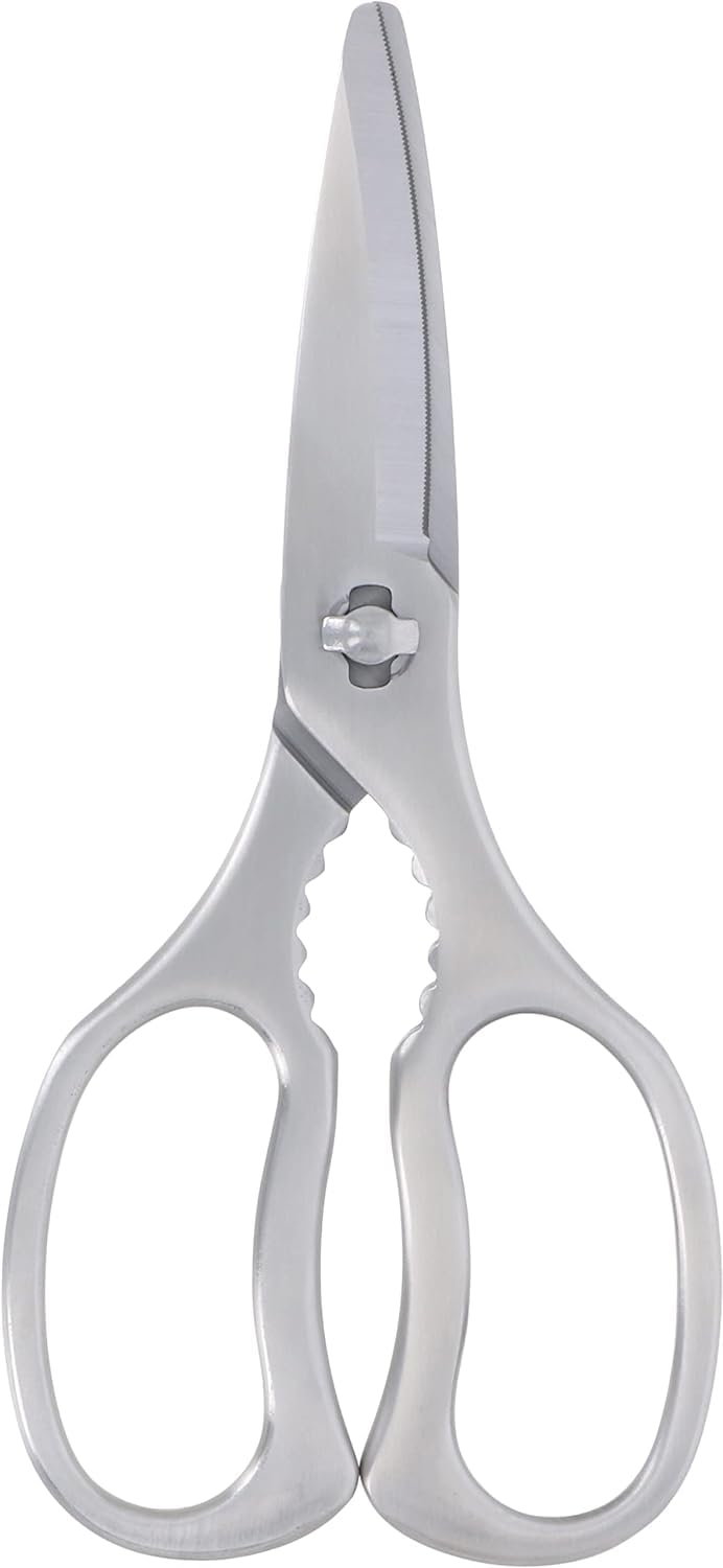 TAKAGI All Stainless Steel Kitchen Scissors, Dishwasher Safe, Can Be Sterilized by Boiling, Removable, Decomposable, Lid Opening, Serrated Blade, R
TAKAGI All Stainless Steel Kitchen Scissors, Dishwasher Safe, Can Be Sterilized by Boiling, Removable, Decomposable, Lid Opening, Serrated Blade, R