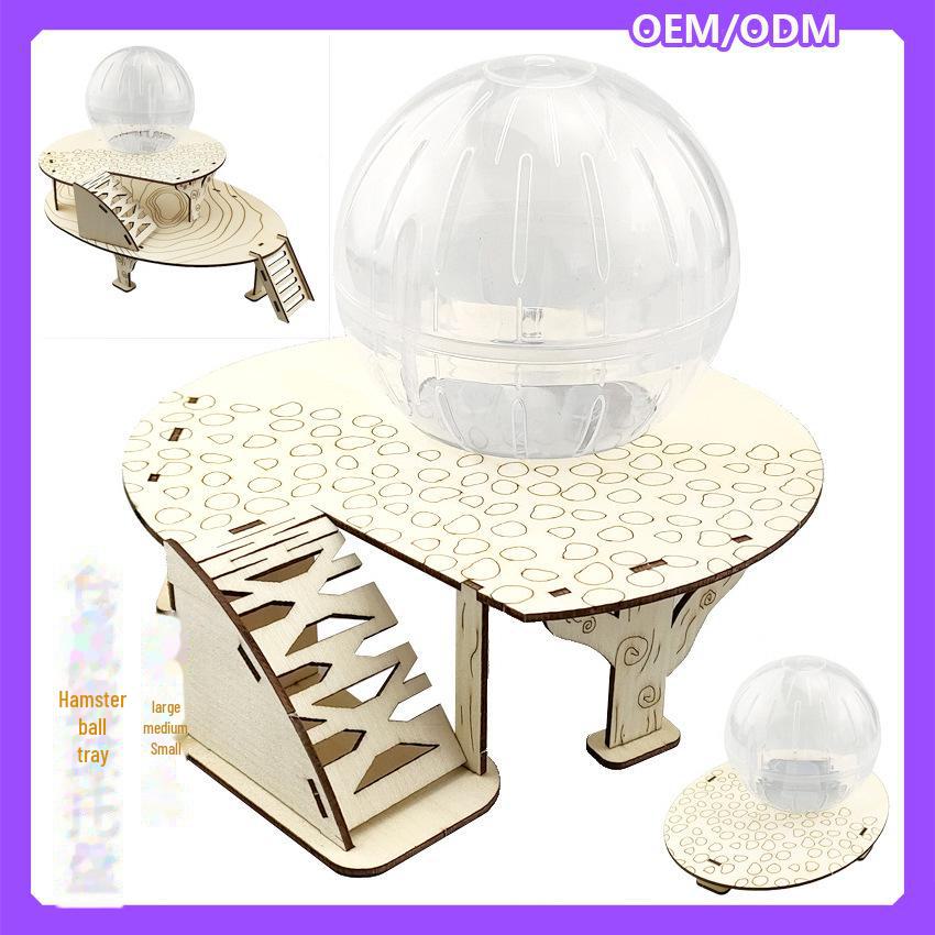 Solid Wood Hamster Play Set: Running Ball Tray, Fixed Bracket, Bathroom, Summer Cool Nest, Toy Cage, and Stairs. small
Solid Wood Hamster Play Set: Running Ball Tray, Fixed Bracket, Bathroom, Summer Cool Nest, Toy Cage, and Stairs. small