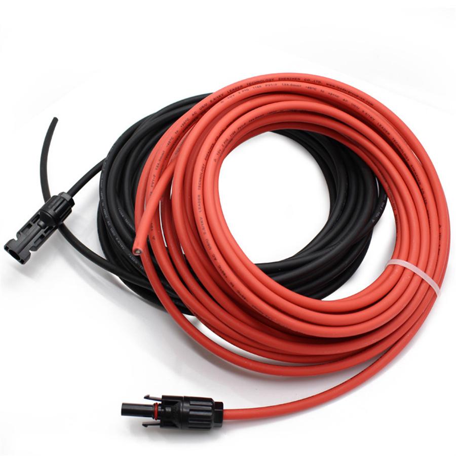 Solar Panel Extension Cable Wire Black+red 4mm2 Cable with Male and Female Connector cable 12AWG 5M
Solar Panel Extension Cable Wire Black+red 4mm2 Cable with Male and Female Connector cable 12AWG 5M