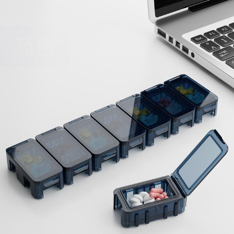 7 Days A Week 14 Compartments Pill Box Multifunctional Removable Random Combination Sealed Pill Organizer
7 Days A Week 14 Compartments Pill Box Multifunctional Removable Random Combination Sealed Pill Organizer