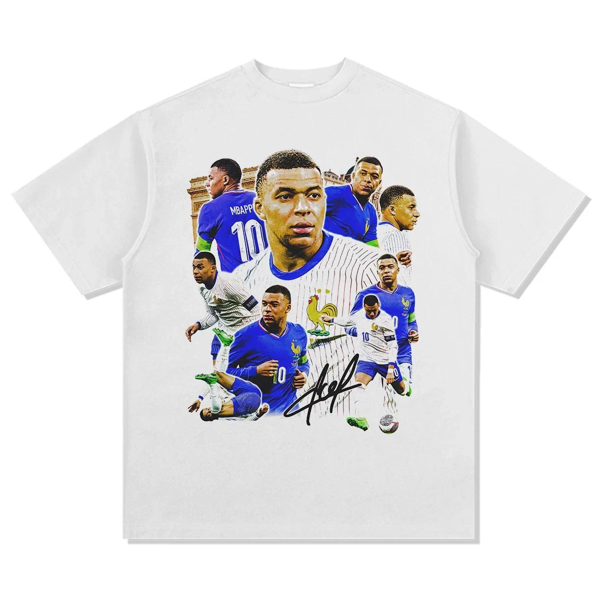 Classic White Kylian Mbappé France National Team Football Star Collage Graphic Oversized Casual Cotton Short-Sleeve T-Shirt 4XL
Classic White Kylian Mbappé France National Team Football Star Collage Graphic Oversized Casual Cotton Short-Sleeve T-Shirt 4XL